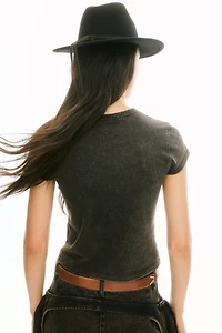 Fitted T-Shirt with Motif