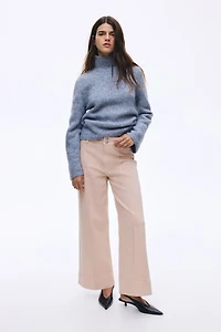 Wide High Ankle Jeans