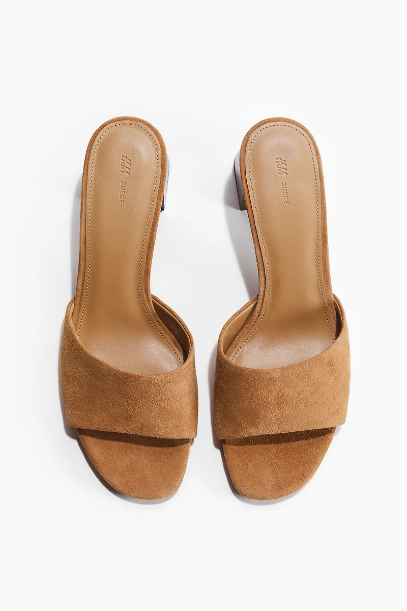 Heeled Suede Sandals