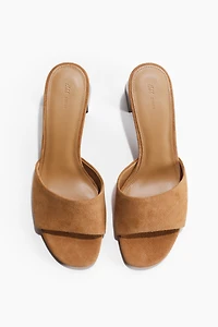 Heeled Suede Sandals