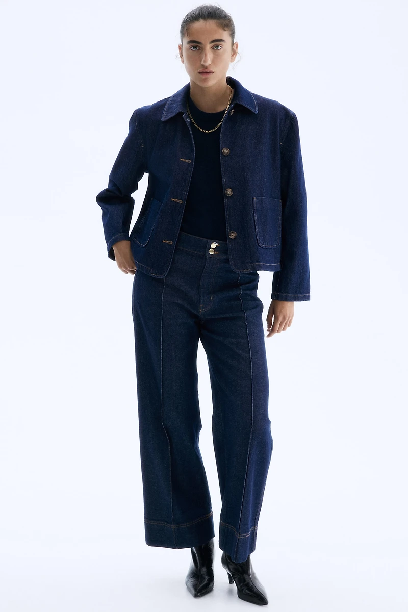 Twill Jacket with Collar