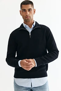 Regular Fit Half-Zip Sweater