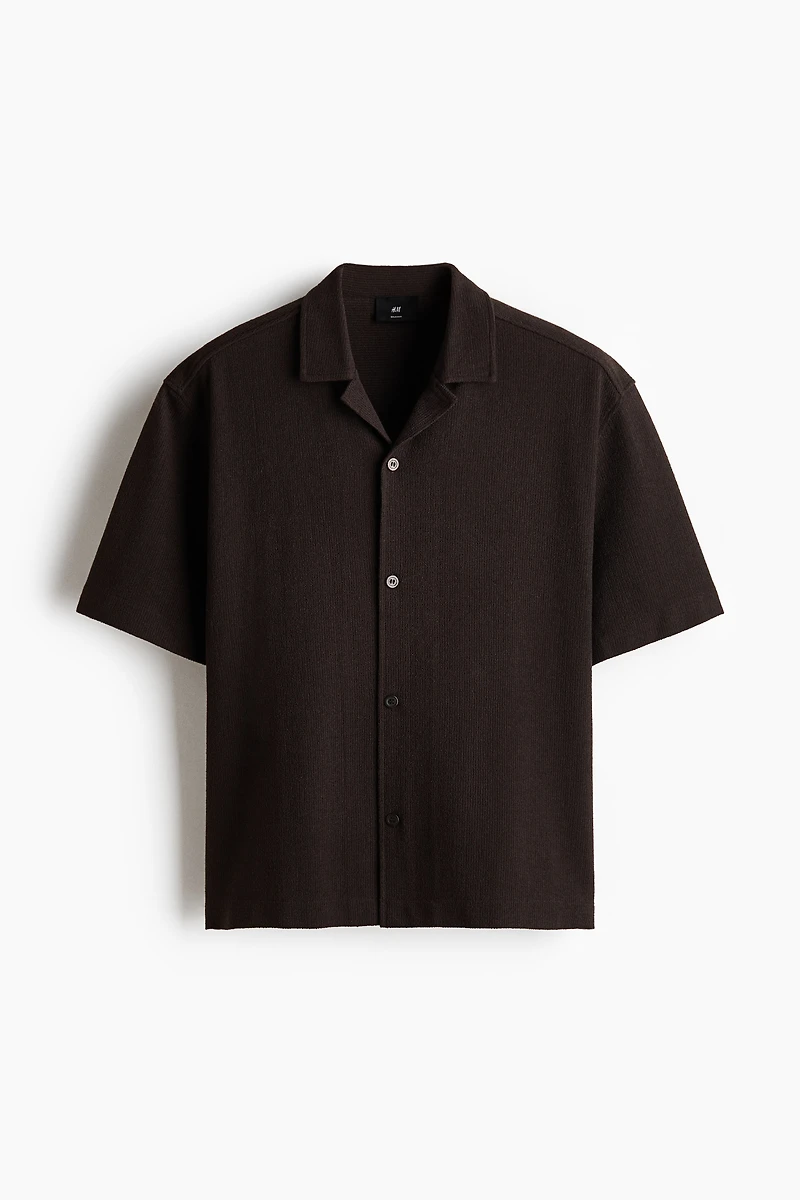 Chemise décontractée à col cubain