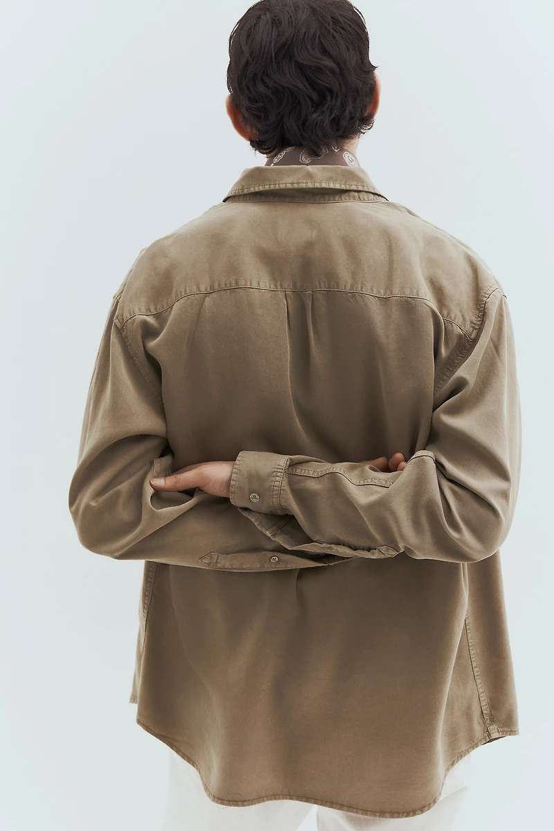 Loose-Fit Button-Down Shirt