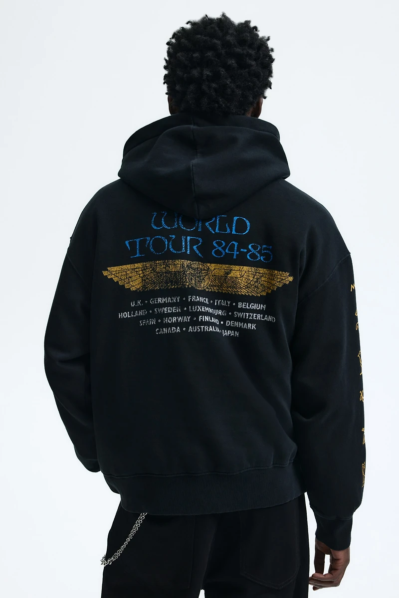 Oversized Fit Printed Hoodie