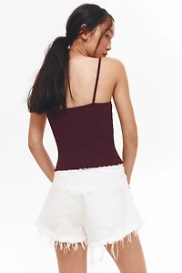 Lace-Trimmed Strappy Top