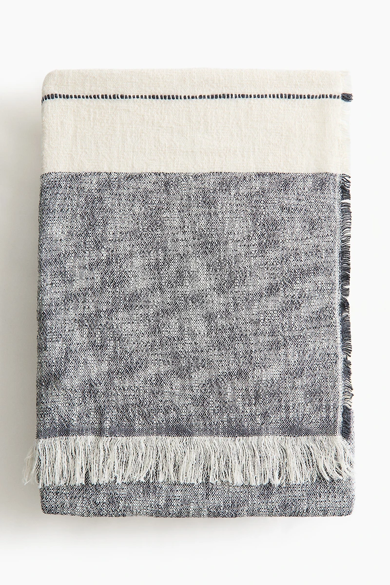 Linen-Blend Throw