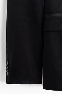 Veste classique à fermeture droite en velours