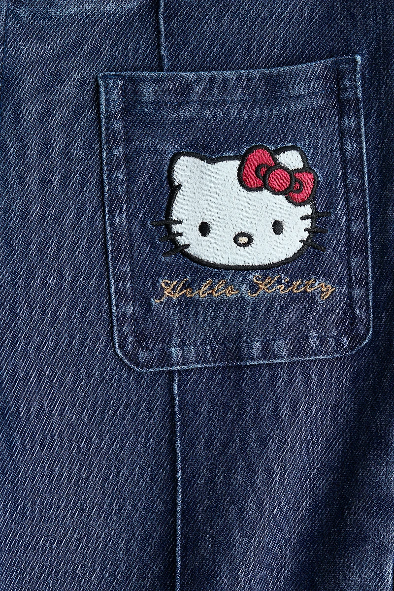 Denim-Look Flared Jeggings