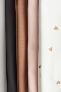 Lot de 4 leggings en jersey coton