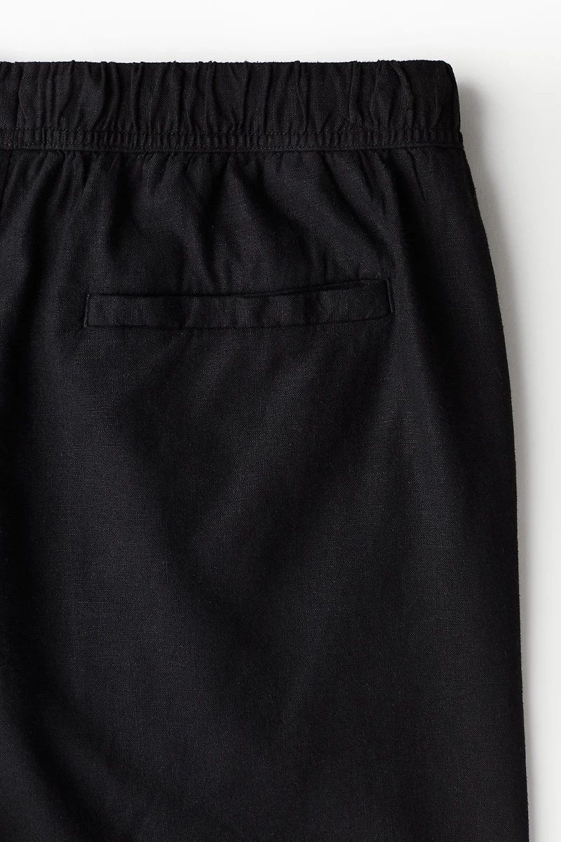 Relaxed-Fit Linen-Blend Shorts