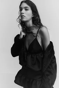 Haut à bretelles fines avec bas effet ballon