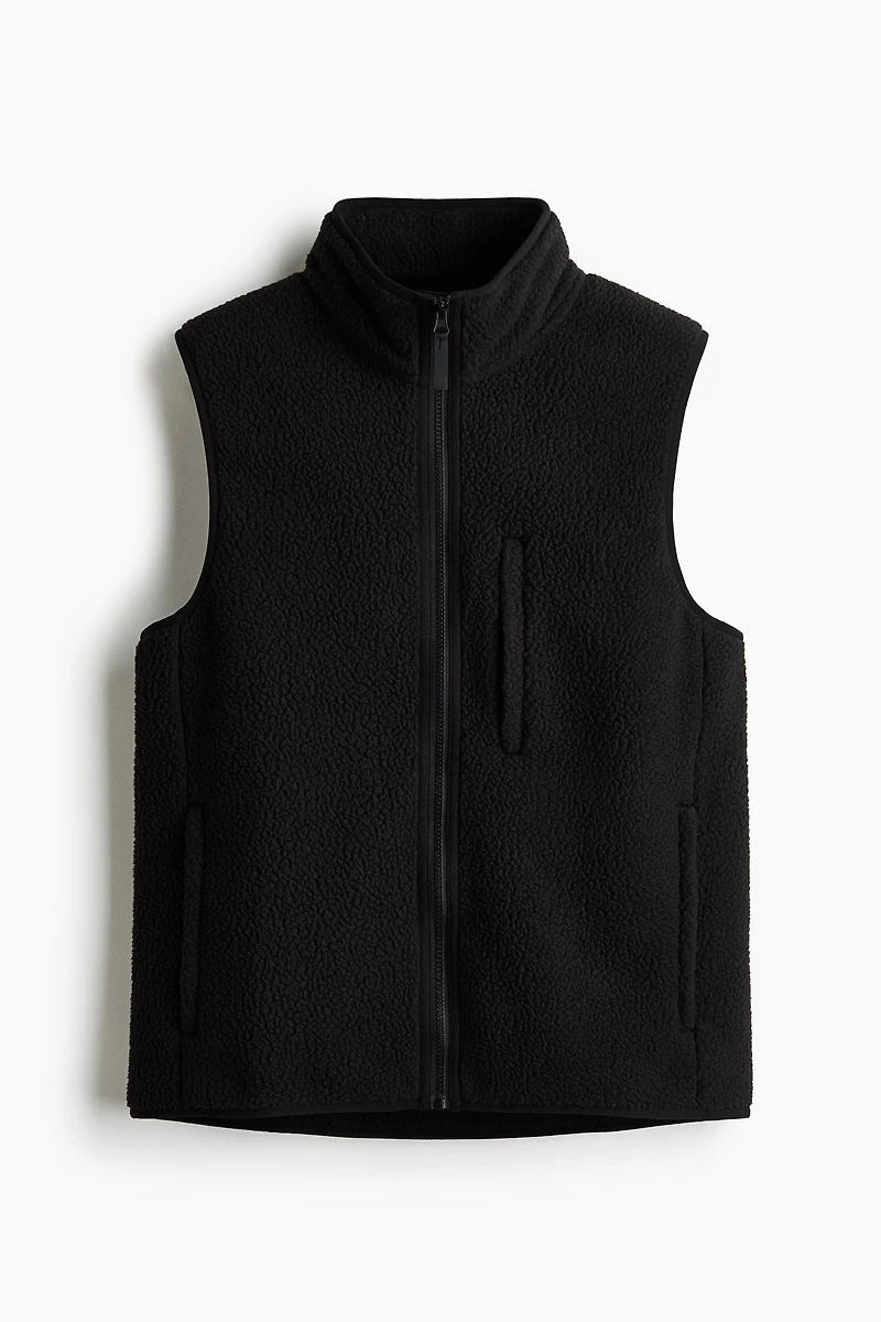 Regular-Fit Teddy Fleece Sports Vest