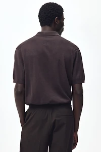 Regular-Fit Silk-Blend Polo Shirt