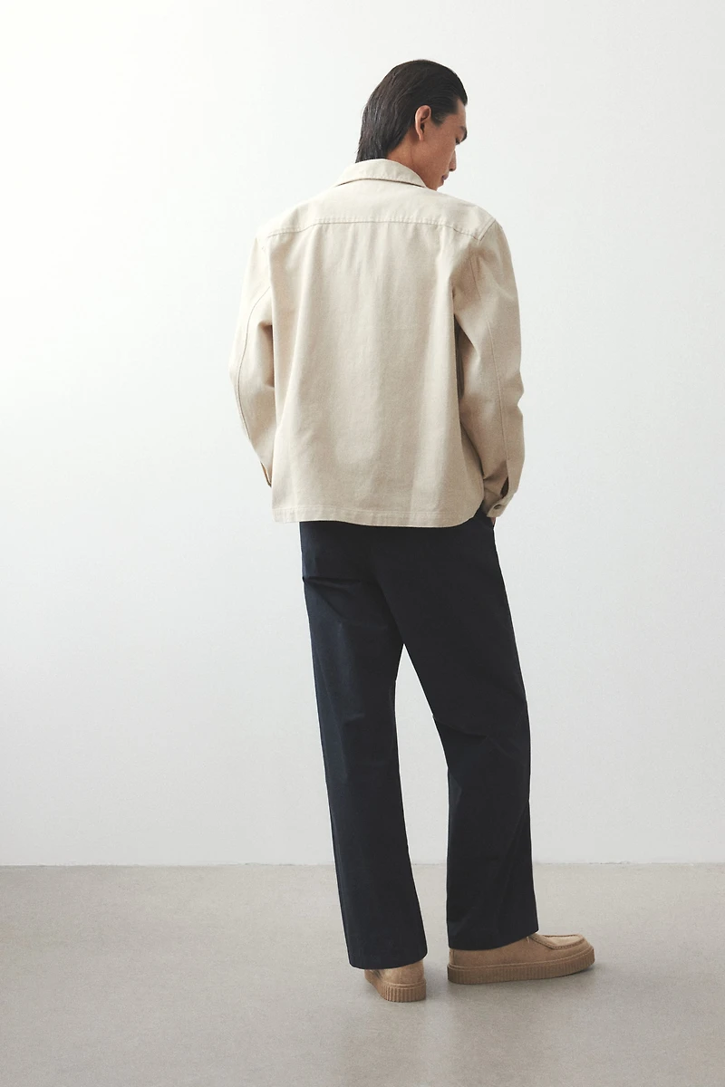Regular-Fit Cotton Twill Overshirt