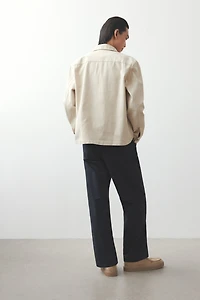Regular-Fit Cotton Twill Overshirt