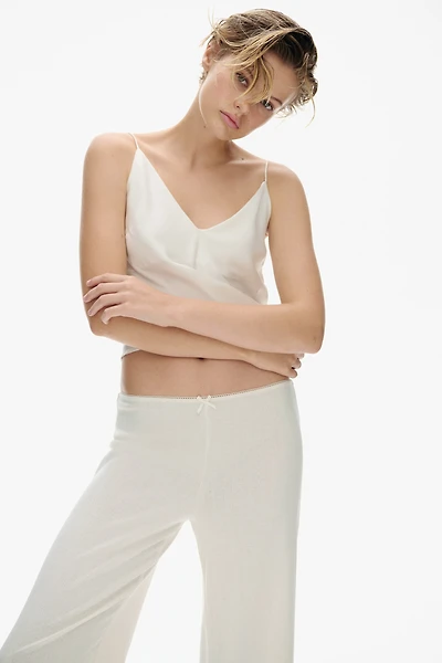 Pointelle Jersey Pants