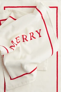 2-pack Velour Guest Towels with Motif