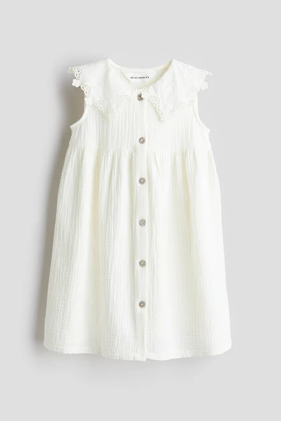 Muslin Dress with Collar