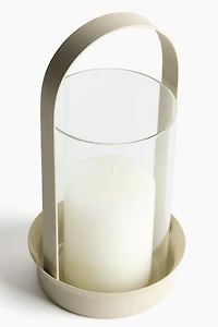 Glass Hurricane Candle Holder