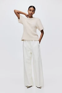Bouclé-Knit T-Shirt