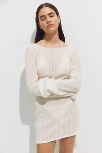 Robe de plage à encolure bateau