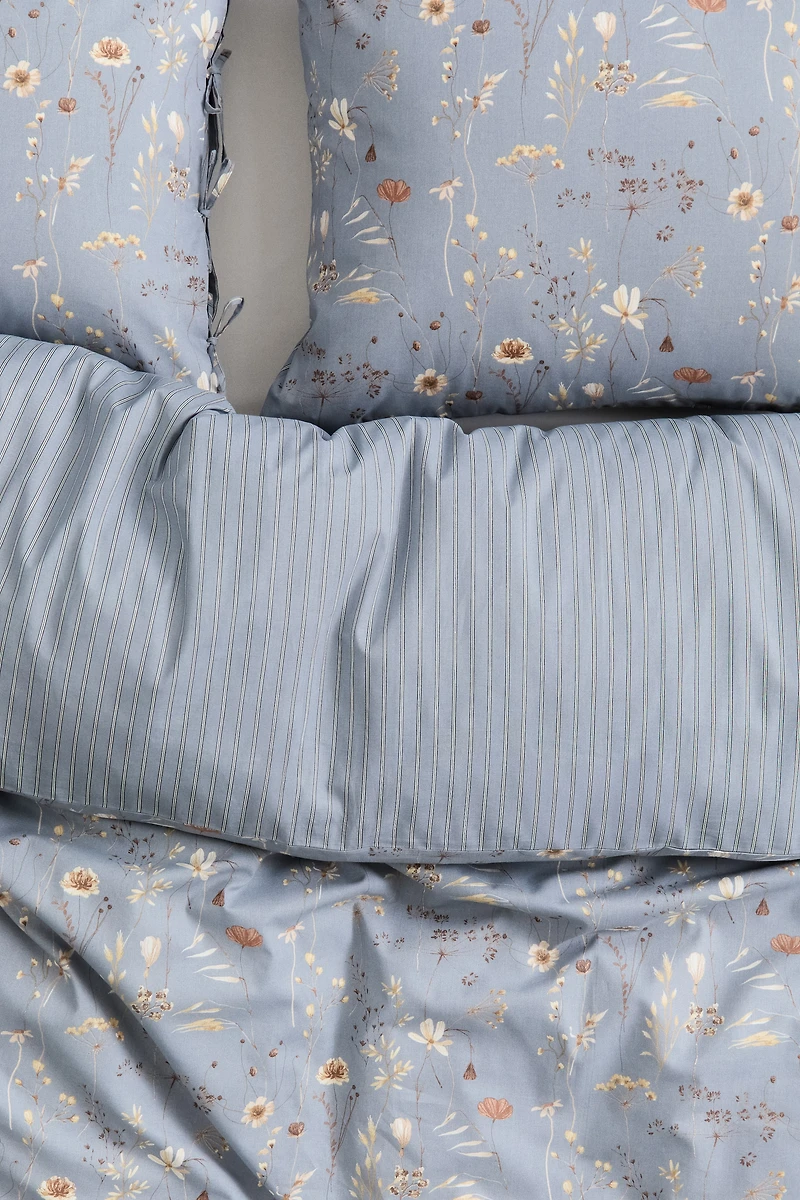 Floral-Print King/Queen Duvet Cover Set