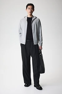 Regular Fit Knit Hooded Jacket
