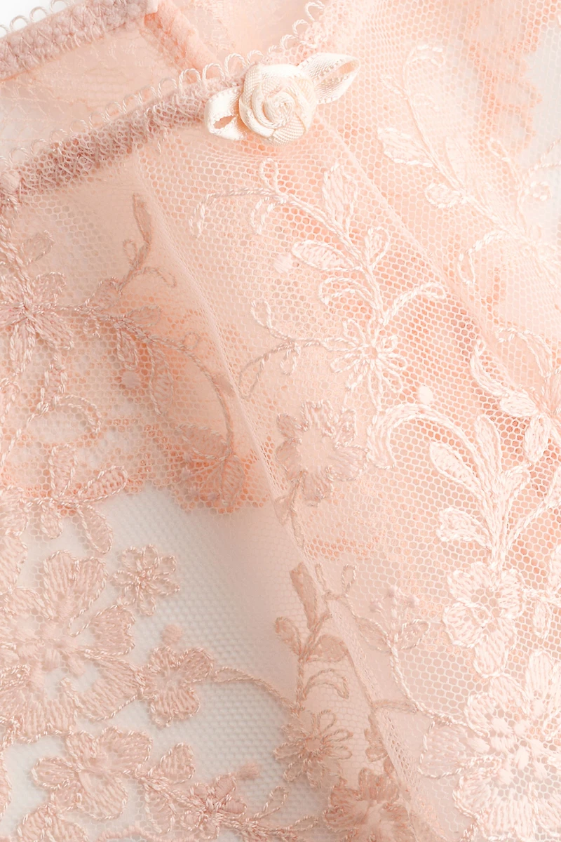 Embroidered Thong Briefs