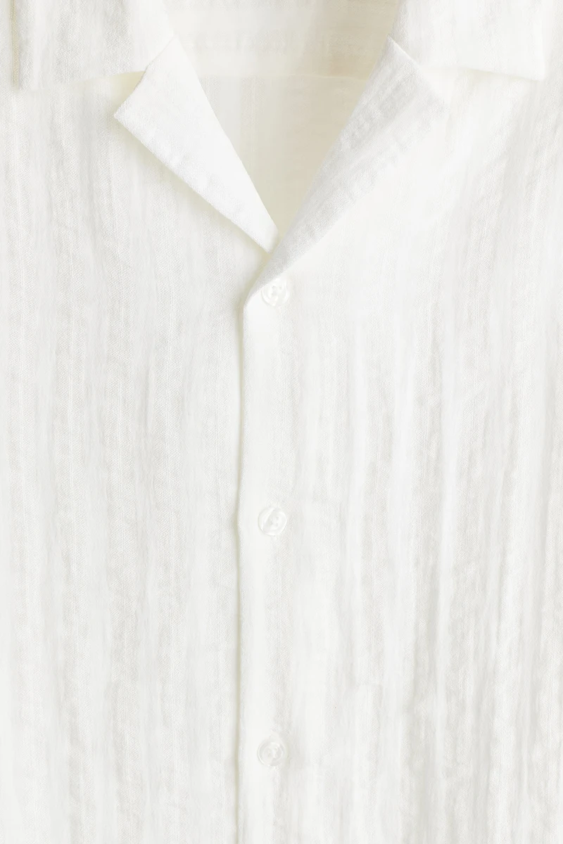 Chemise classique en tissu jacquard