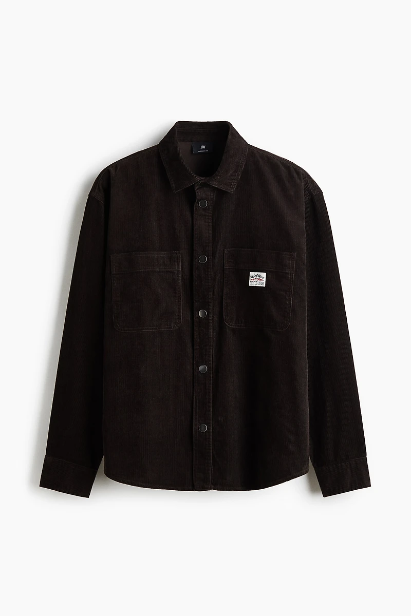Oversized Cotton Corduroy Shirt