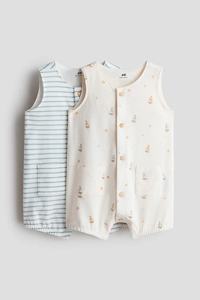 2-Pack Cotton Romper Suits