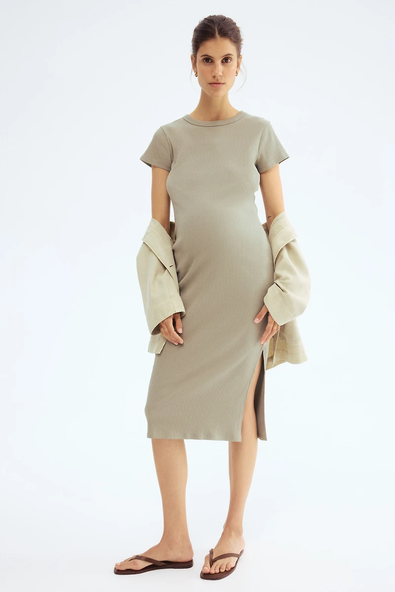 MAMA Ribbed T-Shirt Dress