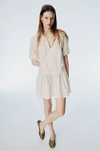 Flared-Hem Dress