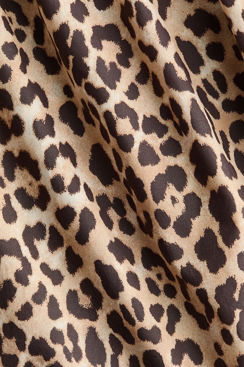 MAMA Balloon-sleeved midi dress