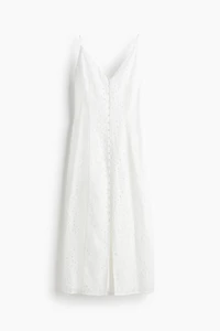 Eyelet-Embroidered Strappy Dress