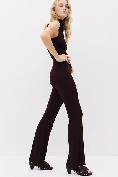 Pantalon évasé en jersey