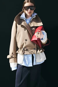 Imperméable à col cheminée