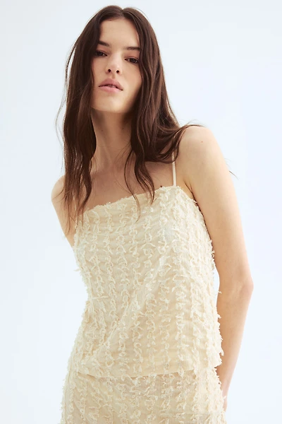 Frayed Camisole Top