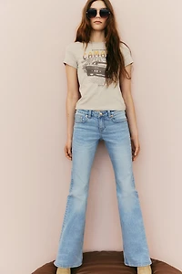 Flared Low Jeans