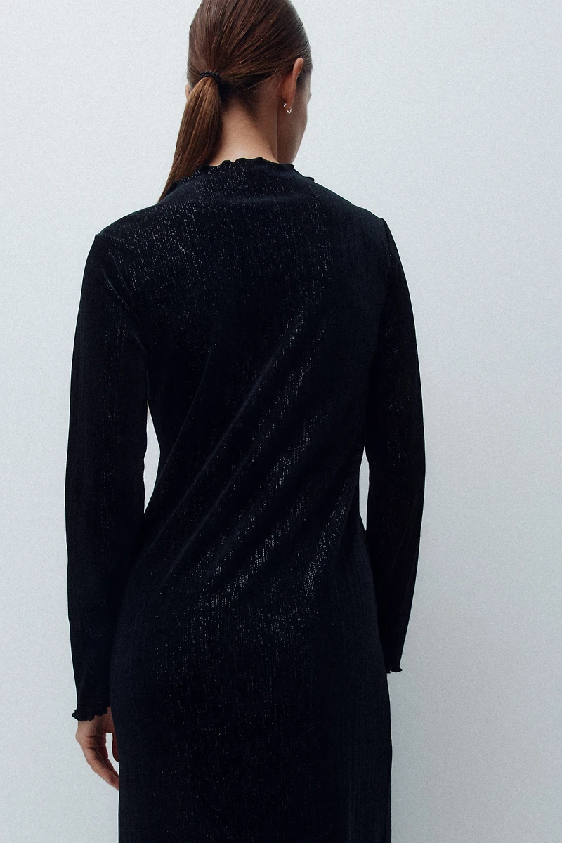 MAMA Glittery velour dress