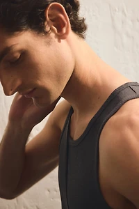 Slim-Fit Ribbed Tank Top