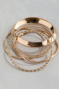 6-pack metal bangles