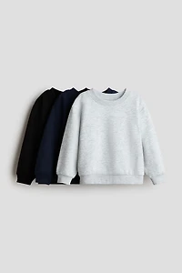 3-Pack Brushed-Inside Sweatshirts