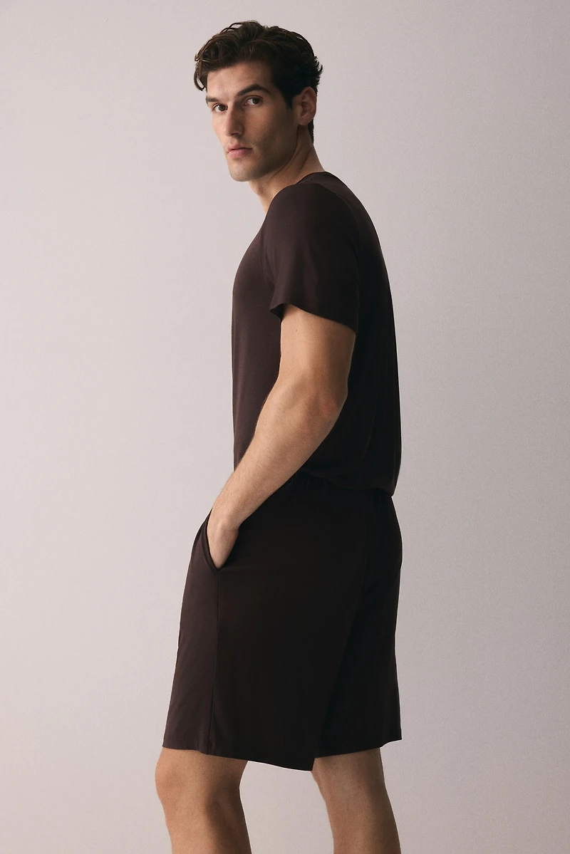 T-shirt et short de pyjama en jersey