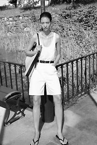 Paper-Bag Bermuda Shorts