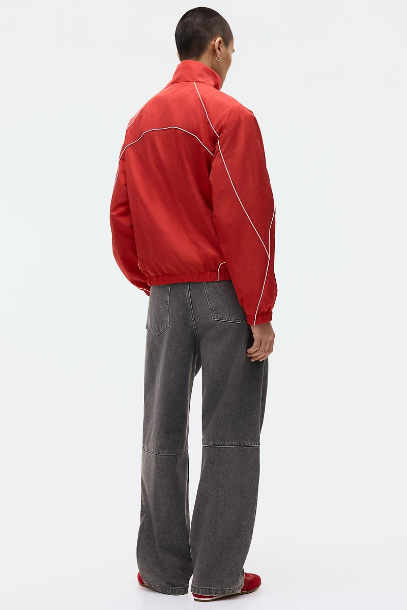 Jean flottant avec pinces