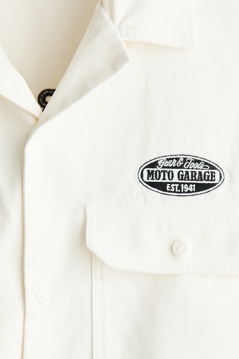 Relaxed-Fit Short-Sleeved Utility Shirt