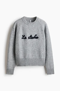 Appliquéd Sweater