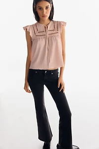 Textured Jersey Top